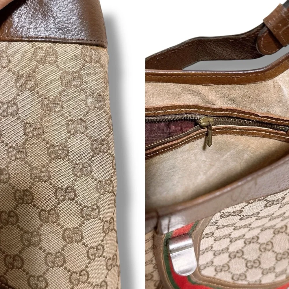 Gucci GG Canvas SHERRY LINE Shoulder Bag Vintage Luxury Monogram Classic - Picture 14 of 16